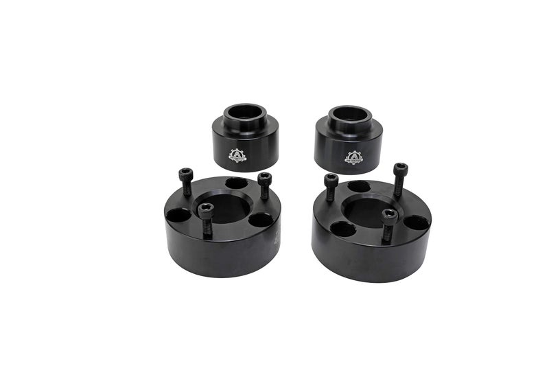 AA Ignition 3 Inch Front and 2 Inch Rear Leveling Kit, Compatible with Dodge Ram 1500 4WD - 2009-2018 4x4-3" Front, 2" Rear Strut Suspension Lift Spacers Set - Forged Aircraft Billet Aluminum Construction - Image 1
